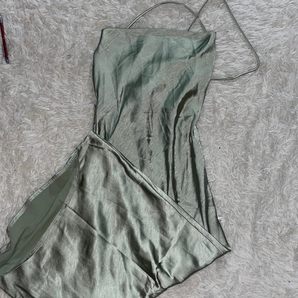 Satin midi dress